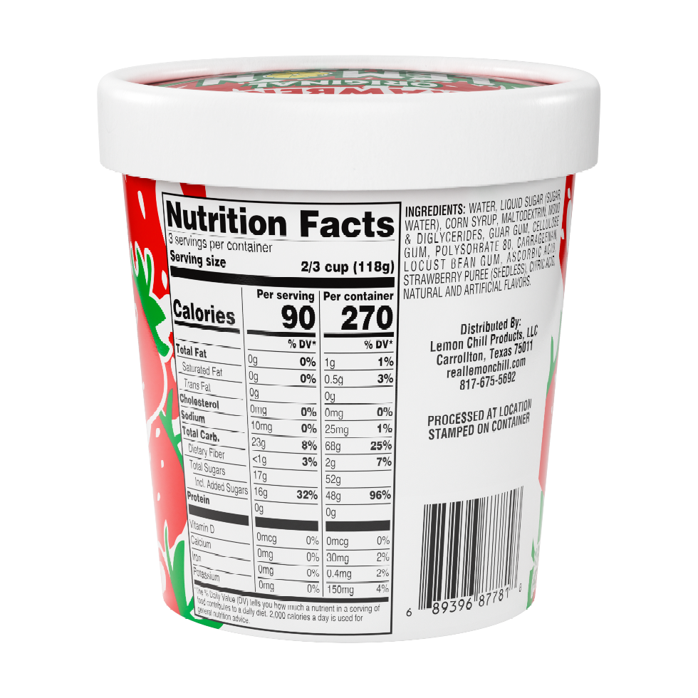 Lemon Chill Strawberry nutritional facts